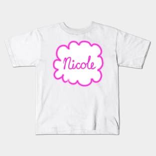 Nicole. Female name. Kids T-Shirt